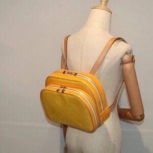 LOUIS VUITTON Monogram Vernis Marley Backpack Yellow